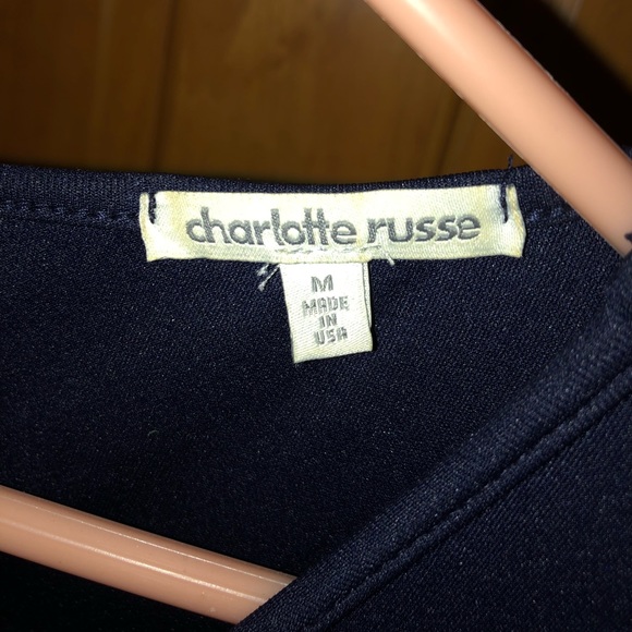 Navy and White Stripped Dress - Picture 3 of 3